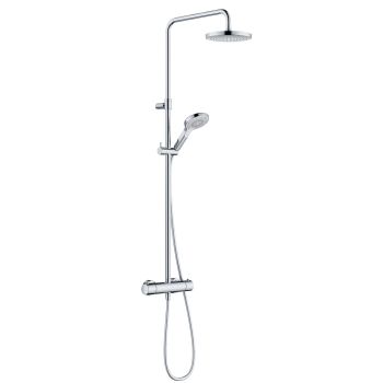  - KLUDI DIVE X DUAL SHOWER zestaw prysznicowy z termostatem chrom 690790500 - 6907905-00 - Łazienki Szydłowski