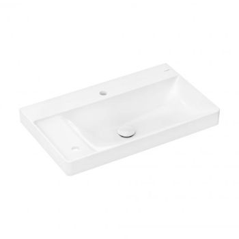 HANSGROHE Xelu Q Umywalka z półką lewa 80x48 cm z 2 otworami na baterię bez przelewu, biały SmartClean 61031450 61031450 od 