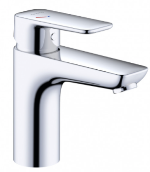  - KLUDI Pure&Style bateria umywalkowa 100 chrom 401980575WR4 - 401980575WR4 - Łazienki Szydłowski