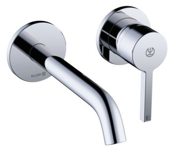  - KLUDI NOVA FONTE ścienna bateria umywalkowa 18 cm chrom 202440515 - 202440515 - Łazienki Szydłowski