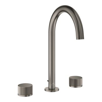- GROHE-Atrio Private Collection Trzyotworowa bateria umywalkowa 1/2"Rozmiar L brushed hard graphite 20595AL0 - 20595AL0 - Łazienki Szydłowski
