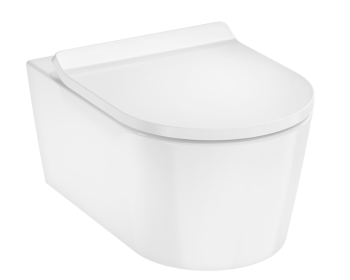  - HANSGROHE EluPura S miska WC 54X37 cm wisząca lejowa z AquaHelix Flush, z deską WC biały, z SmartClean 61115450 - 61115450 - Łazienki Szydłowski