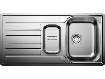 - BLANCO LANTOS II 6 S-IF zlewozmywak 100x50 cm, odwracalny, korek auto., odsączarka stalowa stal szczotkowana 526628 - 526628 - Łazienki Szydłowski