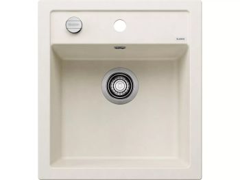  - BLANCO DALAGO 45 Silgranit Zlewozmywak 46,5x51 cm, korek auto. delikatny biały 527059 - 527059 - Łazienki Szydłowski