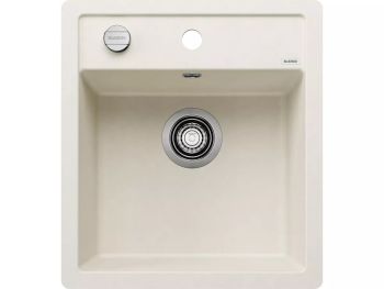  - BLANCO DALAGO 45-F Silgranit Zlewozmywak 45,5x50 cm korek auto. delikatny biały 527060 - 527060 - Łazienki Szydłowski