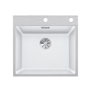 - BLANCO SUBLINE 500-IF/A SteelFrame Silgranit zlewozmywak 54,3x51 cm biały 524112 - 524112 - Łazienki Szydłowski