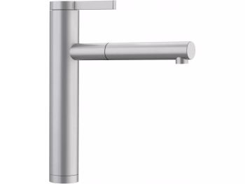 - BLANCO LINEE-S bateria kuchenna z wyciąganą wylewką stal nierdzewna mat 517593 - 517593 - Łazienki Szydłowski