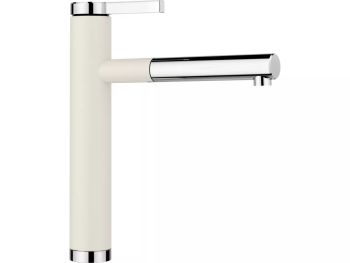  - BLANCO LINEE-S Silgranit-Look Bateria kuchenna z wyciąganą wylewką delikatny biały/chrom 526957 - 526957 - Łazienki Szydłowski