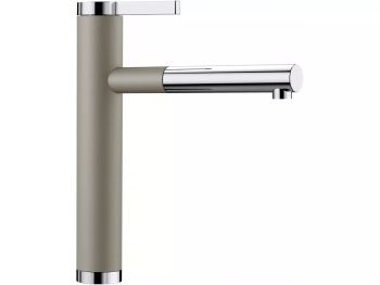  - BLANCO LINEE-S Silgranit-Look bateria kuchenna z wyciąganą wylewką tartufo/chrom 518446 - 518446 - Łazienki Szydłowski