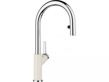  - BLANCO CARENA-S Vario bateria kuchenna z wyciąganą wylewką delikatny biały/chrom 526931 - 526931 A - Łazienki Szydłowski