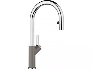  - BLANCO CARENA-S Vario Silgranit-Look Bateria kuchenna z wyciąganą wylewką wulkaniczny szary/chrom 526930 - 526930 - Łazienki Szydłowski