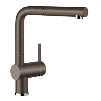  - BLANCO LINUS-S Silgranit-Look bateria kuchenna z wyciąganą wylewką kawowy 516697 - 516697 - Łazienki Szydłowski