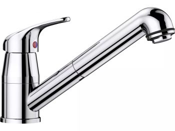  - BLANCO DARAS-S Bateria kuchenna z wyciąganą wylewką chrom 517731 - 517731 - Łazienki Szydłowski