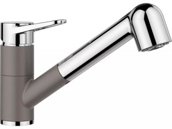  - BLANCO WEGA-S II Silgranit-Look Bateria kuchenna z wyciąganą wylewką wulkaniczny szary/chrom 526983 - 526983 - Łazienki Szydłowski