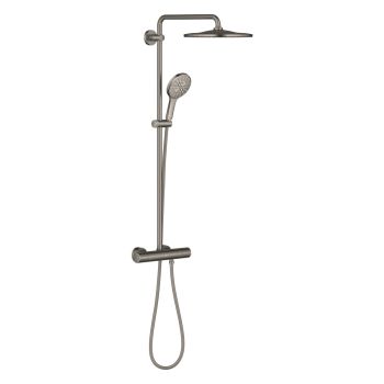 - GROHE-Rainshower Smartactive 310 System prysznicowy z mieszaczem termostatycznym do montażu naściennego brushed hard graphite 26836AL0 - 26836AL0 - Łazienki Szydłowski