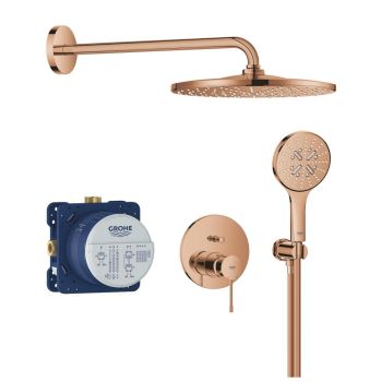 - GROHE- Essence z Rainshower Mono 310 Zestaw prysznicowy podtynkowy warm sunset 25287DA0 - 25287DA0 - Łazienki Szydłowski
