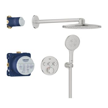  - GROHE-Grohtherm Smartcontrol Zestaw prysznicowy podtynkowy z Rainshower Smartactive 310 stal nierdzewna 34863DC0 - 34863DC0 NB - Łazienki Szydłowski