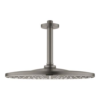 - GROHE-Rainshower Mono 310 Deszczownica z odpływem sufitowym 14,2 cm brushed hard graphite 26560AL0 - 26560AL0 - Łazienki Szydłowski