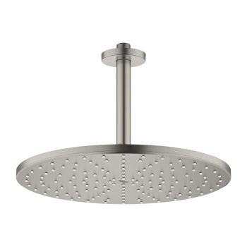 - GROHE-Rainshower Mono 310 Deszczownica z odpływem sufitowym 14,2 cm satin steel 26560MS0 - 26560MS0 - Łazienki Szydłowski