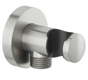  - KLUDI A-QA Przyłącze kątowe z uchwytem węża nikiel szczotkowany 60547N500 - 60547N5-00 - Łazienki Szydłowski