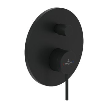 - Villeroy&Boch Loop&Friends bateria prysznicowa do dwóch odbiorników kolor czarny mat TVS106353113K5 - TVS106353113K5 - Łazienki Szydłowski