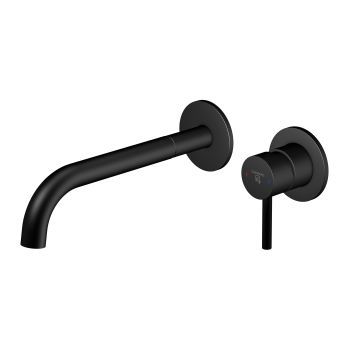  - Steinberg 100 Bateria umywalkowa podtynkowa , wylewka 24,5 cm czarny mat  10018243S - 100 1824 3 S - Łazienki Szydłowski