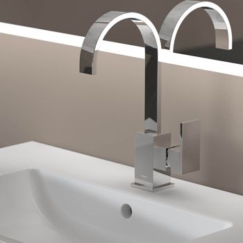  - Steinberg 135 Bateria umywalkowa z korkiem automatycznym chrom 135 1501 - 135 1501 - Łazienki Szydłowski