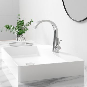  - Steinberg 280 Bateria umywalkowa kaskadowa z korkiem chrom  2801000 - 280 1000 - Łazienki Szydłowski