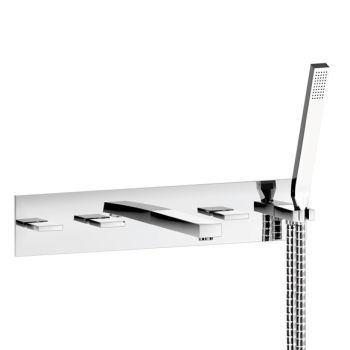 - Steinberg 160 Bateria wannowo-prysznicowa natynkowa 5-otworowa chrom 1602692 - 160 2692 - Łazienki Szydłowski