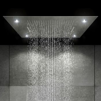  - Steinberg 390 Sensual Rain Deszczownica 80 x 60 cm z diodami LED stal nierdzewna polerowana  3906832 - 390 6832 - Łazienki Szydłowski