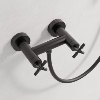  - STEINBERG 250 bateria dwuuchwytowa, do prysznica kolor czarny mat 2501200S - 250 1200 S - Łazienki Szydłowski