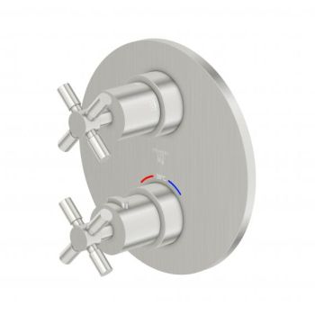  - Steinberg Sensual Rain zestaw montażowy do termostatu podtynkowego do prysznica z przełącznikiem 2-drożnym nikiel szczotkowany 250 4133 3 BN - 250 4133 3 BN - Łazienki Szydłowski