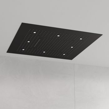  - Steinberg Sensual Rain deszczownica zestaw, 3 rodzaje strumienia z oświetleniem LED kolor  czarny mat 3906680S - 390 6680 S - Łazienki Szydłowski