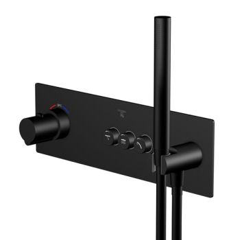  - Steinberg Sensual Rain termostat podtynkowy do 3 odbiorników, z regulacją ilości wody czarny mat 39042322S - 390 4232 2 S - Łazienki Szydłowski