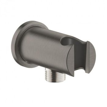 - GROHE-Rainshower Kolanko ścienne 1/2" z uchwytem brushed hard graphite 26658AL0 - 26658AL0 - Łazienki Szydłowski