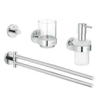 - GROHE-Essentials Zestaw akcesoriów łazienkowych 4 w 1 40846001 - 40846001 - Łazienki Szydłowski
