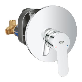 - GROHE-Start Edge prysznicowa bateria do obsługi jednego wyjścia wody chrom 29082000 - 29082000 - Łazienki Szydłowski