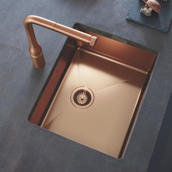 - GROHE-K700 Zlewozmywak 550 x 450 mm ze stali szlachetnej kolor brushed warm sunset 31574DL1 - 31574DL1 - Łazienki Szydłowski