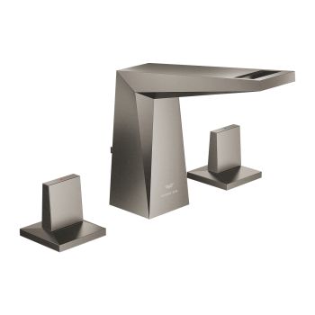 - GROHE-Allure Brilliant Trzyotworowa bateria umywalkowa DN 15 Rozmiar M brushed hard graphite 20626AL0 - 20626AL0 - Łazienki Szydłowski