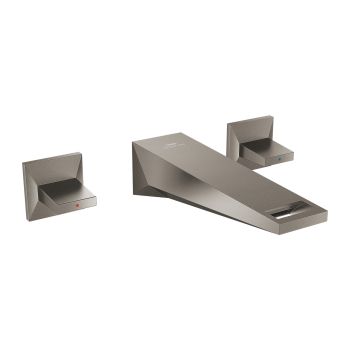 - GROHE-Allure Brilliant Trzyotworowa bateria umywalkowa DN 15 Rozmiar M brushed hard graphite 20628AL0 - 20628AL0 - Łazienki Szydłowski