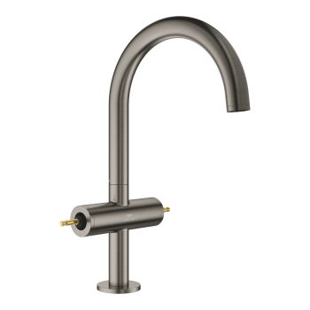 - GROHE-Atrio Private Collection bateria umywalkowa, DN 15 Rozmiar L brushed hard graphite 21134AL0 - 21134AL0 - Łazienki Szydłowski
