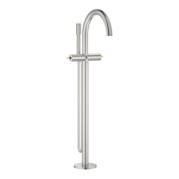 - GROHE-Atrio Private Collection Wolnostojąca bateria wannowa stal nierdzewna 25227DC0 - 25227DC0 - Łazienki Szydłowski