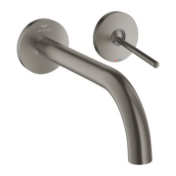 - GROHE-Atrio 2-otworowa bateria umywalkowa brushed hard graphite 29406AL0 - 29406AL0 - Łazienki Szydłowski