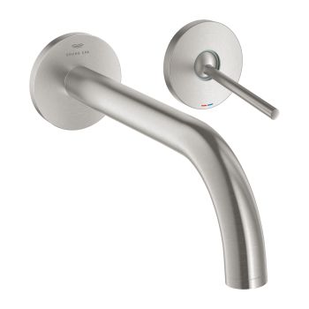 - GROHE-Atrio 2-otworowa bateria umywalkowa stal nierdzewna 29406DC0 - 29406DC0 - Łazienki Szydłowski
