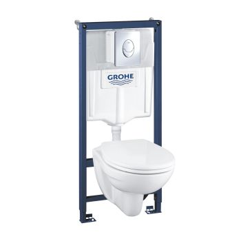 - GROHE-Rapid SL Zestaw 4w1 do WC ze stelażem 1.13m, chrom 36502000 - 36502000 - Łazienki Szydłowski