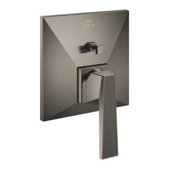 - GROHE-Allure Brilliant Private Collection Jednouchwytowa bateria do obsługi dwóch wyjść wody brushed hard graphite 24425AL0 - 24425AL0 - Łazienki Szydłowski