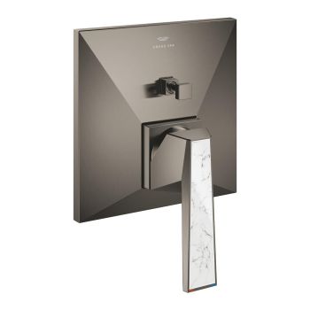 - GROHE-Allure Brilliant Private Collection Jednouchwytowa bateria do obsługi dwóch wyjść wody brushed hard graphite 24426AL0 - 24426AL0 - Łazienki Szydłowski