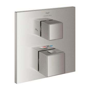  - GROHE-Allure Brilliant Termostatyczna bateria prysznicowa do obsługi dwóch wyjść wody stal nierdzewna 24428DC0 - 24428DC0 - Łazienki Szydłowski