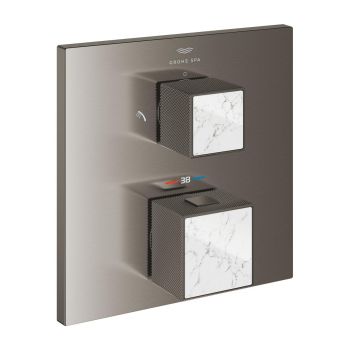 - GROHE-Allure Brilliant Termostatyczna bateria prysznicowa do obsługi dwóch wyjść wody brushed hard graphite 24429AL0 - 24429AL0 - Łazienki Szydłowski