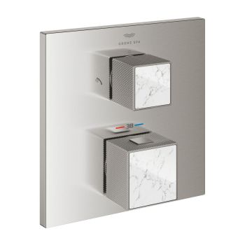  - GROHE-Allure Brilliant Termostatyczna bateria prysznicowa do obsługi dwóch wyjść wody stal nierdzewna 24429DC0 - 24429DC0 - Łazienki Szydłowski